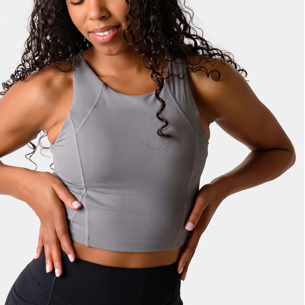 Kamo Fitness Hannah Tank Top Sports Bra - Steel Grey